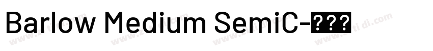 Barlow Medium SemiC字体转换